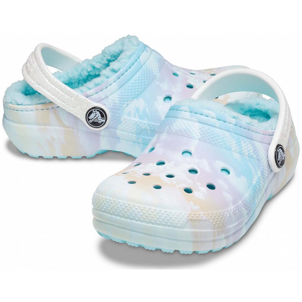 Sabots Crocs Classiche Doublée Out of This World Garcon Blanche Multicolore | France 1328WNBY